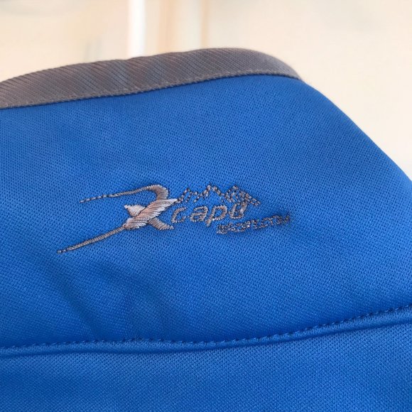 Windproof Softshell Blue Jacket no Hood - Picture 6 of 8